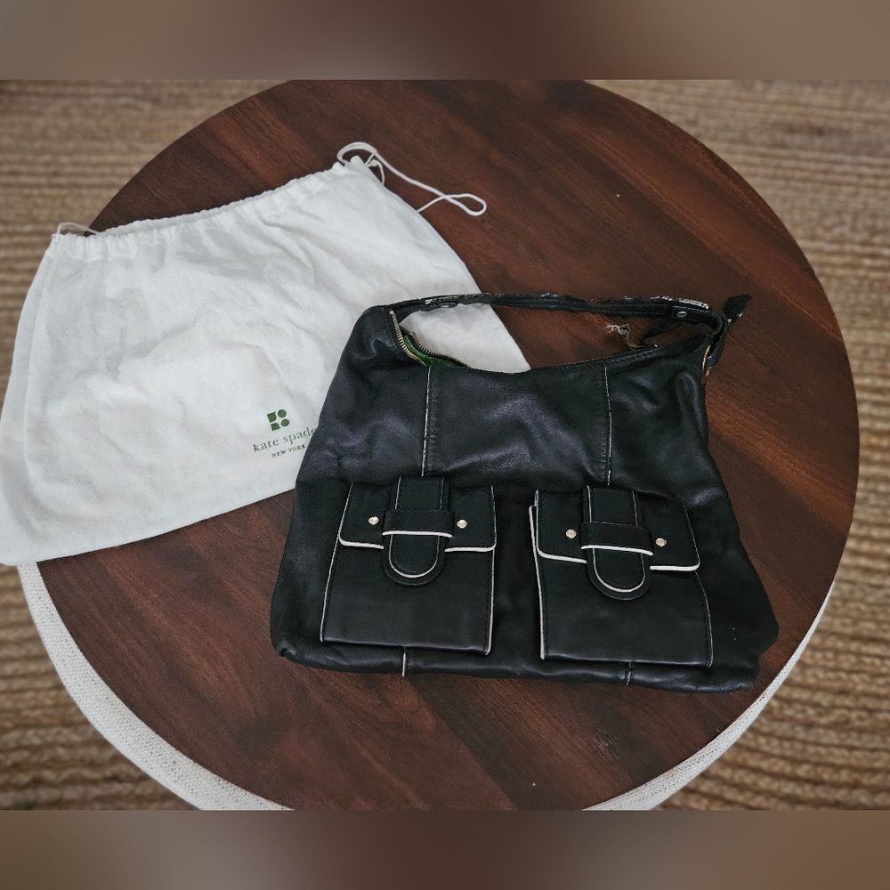 Kate Spade Black Leather Shoulder Bag